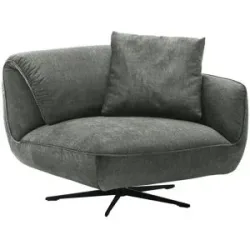 pop Drehsessel aus Flachgewebe Ventus ¦ grau ¦ Maße (cm): B: 101 H: 111 T: 98.0