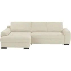Bobb Ecksofa in kuscheligem Cordstoff Soumia ¦ creme ¦ Maße (cm): B: 283 H: 91