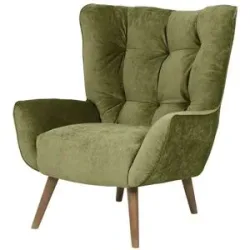Soho Polstersessel  Jolyn ¦ grün ¦ Maße (cm): B: 87 H: 100 T: 86.0