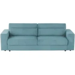 Höffner Big Sofa mit Schlaffunktion  Branna ¦ türkis/petrol ¦ Maße (cm): B: 250 H: 101