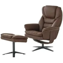 uno Drehsessel mit Hocker  Henry ¦ creme