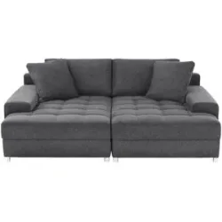 Bobb Doppelrecamiere  Arissa de Luxe ¦ grau ¦ Maße (cm): B: 224 H: 84 T: 181.0
