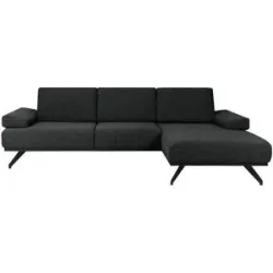 Soho Ecksofa  Gemma ¦ schwarz ¦ Maße (cm): B: 282 H: 84 T: 166.0