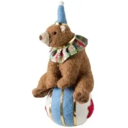 Höffner Deko Zirkus Bär   ¦ blau ¦ Filz,Schaumstoff ¦ Maße (cm): B: 14 H: 23 T: 11.0