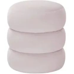 como Pouf  Samt ¦ rosa/pink ¦ Maße (cm): H: 45  Ø: 40