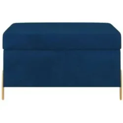 Höffner Polsterbank  Borgo ¦ blau ¦ Maße (cm): B: 80 H: 46