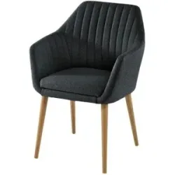 Woodford Armlehnstuhl  Shell ¦ schwarz ¦ Maße (cm): B: 59 H: 86 T: 61.0