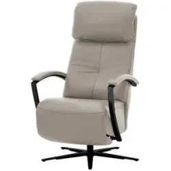 Hukla Relaxsessel Leder Pierre ¦ grau ¦ Maße (cm): B: 75 H: 117 T: 87.0