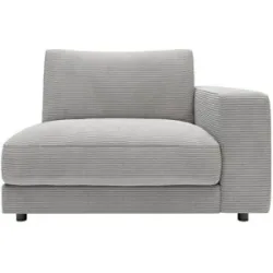 Jette Home Element Einsitzer Armlehne rechts in Cord Sila ¦ grau ¦ Maße (cm): B: