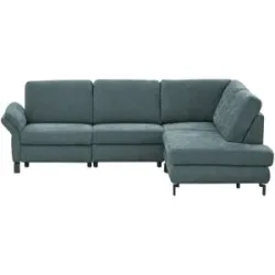 Max Schelling Ecksofa Flachgewebe Maximum Plus ¦ türkis/petrol ¦ Maße (cm): B: