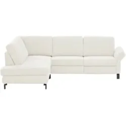 Max Schelling Ecksofa Flachgewebe Maximum Plus ¦ creme ¦ Maße (cm): B: 265 H: 91