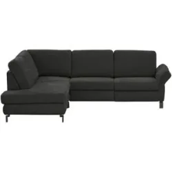 Max Schelling Ecksofa Flachgewebe Maximum Plus ¦ schwarz ¦ Maße (cm): B: 265 H: