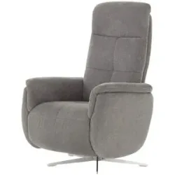 Höffner Relaxsessel mit Funktion  Gladys II ¦ grau ¦ Maße (cm): B: 77 H: 120 T: 87.0