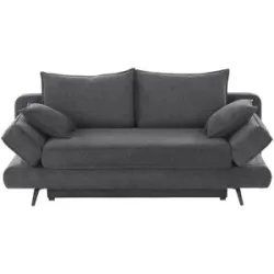 Bobb Schlafsofa  Henny de Luxe ¦ grau ¦ Maße (cm): B: 206 H: 91 T: 110.0
