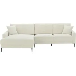 Höffner Ecksofa  Valissan ¦ creme ¦ Maße (cm): B: 276 H: 84 T: 173.0