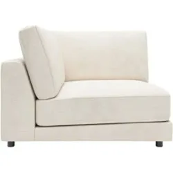Jette Home Element Ecke in Feincord Sila ¦ weiß ¦ Maße (cm): B: 120 H: 85 T: