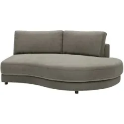 Jette Home Element Abschluss rund rechts in Feincord Sila ¦ grau ¦ Maße (cm): B:
