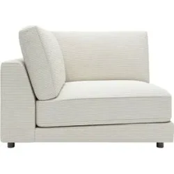 Jette Home Element Ecke in Cord Sila ¦ weiß ¦ Maße (cm): B: 120 H: 85 T: 125.0