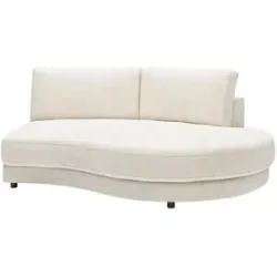 Jette Home Element Abschluss rund rechts in Feincord Sila ¦ weiß ¦ Maße (cm): B: