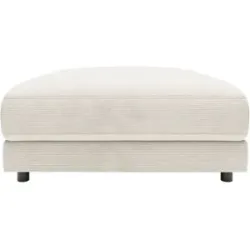 Jette Home Element Hocker in Feincord Sila ¦ weiß ¦ Maße (cm): B: 100 H: 43 T: