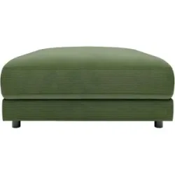 Jette Home Element Hocker in Feincord Sila ¦ grün ¦ Maße (cm): B: 100 H: 43 T: