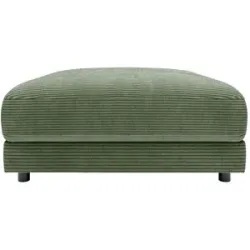 Jette Home Element Hocker in Cord Sila ¦ grün ¦ Maße (cm): B: 100 H: 43 T: 127.0