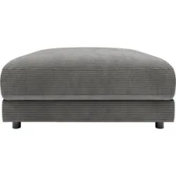 Jette Home Element Hocker in Cord Sila ¦ grau ¦ Maße (cm): B: 100 H: 43 T: 127.0