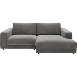 Jette Home Ecksofa in Cord Sila ¦ grau ¦ Maße (cm): B: 250 H: 85 T: 170.0