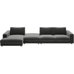 Jette Home Ecksofa in Feincord Sila ¦ grau ¦ Maße (cm): B: 430 H: 85 T: 170.0
