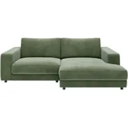 Jette Home Ecksofa in Cord Sila ¦ grün ¦ Maße (cm): B: 250 H: 85 T: 170.0