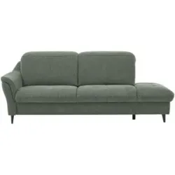 meinSofa Recamiere  Ellen ¦ grün ¦ Maße (cm): B: 219 H: 103 T: 102.0