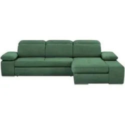 switch Ecksofa aus Mikrofaser Avilla ¦ grün ¦ Maße (cm): B: 285 H: 86 T: 187.0