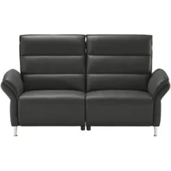 Wohnwert Einzelsofa Leder Marlena ¦ schwarz ¦ Maße (cm): B: 192 H: 107 T: 97.0