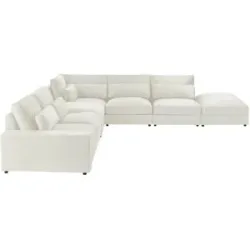 Höffner Ecksofa  Branna ¦ beige ¦ Maße (cm): B: 412 H: 88 T: 386.0