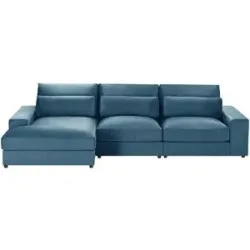 Höffner Ecksofa  Branna ¦ blau ¦ Maße (cm): B: 322 H: 88 T: 164.0