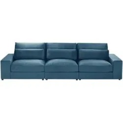 Höffner 3 Sitzer Sofa  Branna ¦ blau ¦ Maße (cm): B: 322 H: 88 T: 120.0