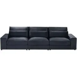Höffner 3 Sitzer Sofa  Branna ¦ grau ¦ Maße (cm): B: 322 H: 88 T: 120.0