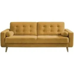 UNO, uno Schlafsofa mit Bettkasten Fjord ¦ gelb ¦ Maße (cm): B: 226 H: 88 T: 90.0