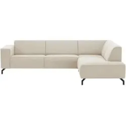 Soho Ecksofa  Brenda ¦ creme ¦ Maße (cm): B: 275 H: 77 T: 210.0