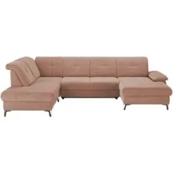 medium Wohnlandschaft  Planova II ¦ rosa/pink ¦ Maße (cm): B: 338 H: 96 T: 249.0