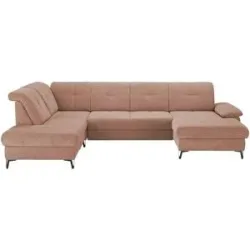 medium Wohnlandschaft  Planova II ¦ rosa/pink ¦ Maße (cm): B: 338 H: 96 T: 231.0