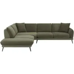 medium Ecksofa  Romance ¦ grün ¦ Maße (cm): B: 302 H: 86 T: 253.0