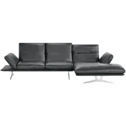 Koinor Ecksofa Echtleder Francis ¦ schwarz ¦ Maße (cm): B: 314 H: 93 T: 159.0