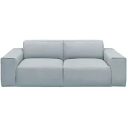 Gray & Jones Einzelsofa im Trendstoff Baltic Breeze ¦ blau ¦ Maße (cm): B: 216
