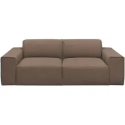 Gray & Jones Einzelsofa im Trendstoff Baltic Breeze ¦ braun ¦ Maße (cm): B: 196