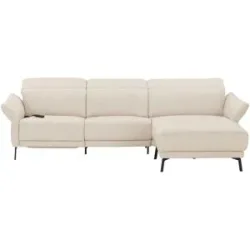 Wohnwert Ecksofa Leder Bellana ¦ beige ¦ Maße (cm): B: 291 H: 101 T: 176.0