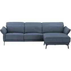 Wohnwert Ecksofa Leder Bellana ¦ blau ¦ Maße (cm): B: 285 H: 101 T: 161.0
