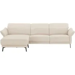 Wohnwert Ecksofa Leder Bellana ¦ beige ¦ Maße (cm): B: 285 H: 101 T: 161.0