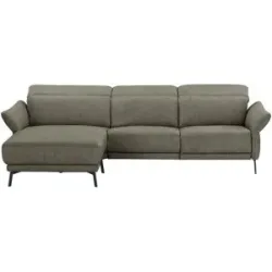 Wohnwert Ecksofa Leder Bellana ¦ grün ¦ Maße (cm): B: 285 H: 101 T: 161.0