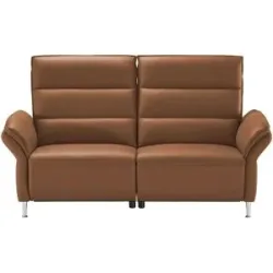 Wohnwert Einzelsofa Leder Marlena ¦ braun ¦ Maße (cm): B: 208 H: 107 T: 97.0